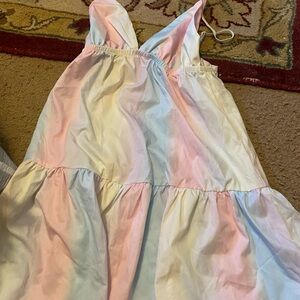 Pastel Tie-Dye Sleeveless Dress